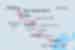 Map of Vietnam & China: Hanoi To Kunming By Rail including China and Vietnam