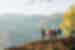 Intrepid travellers and leader take in the view of Atlas Mountains in Morocco