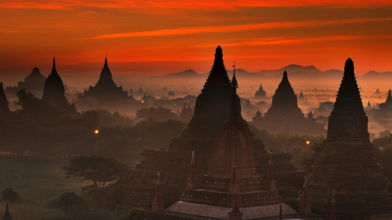 Bagan Myanmar sunrise