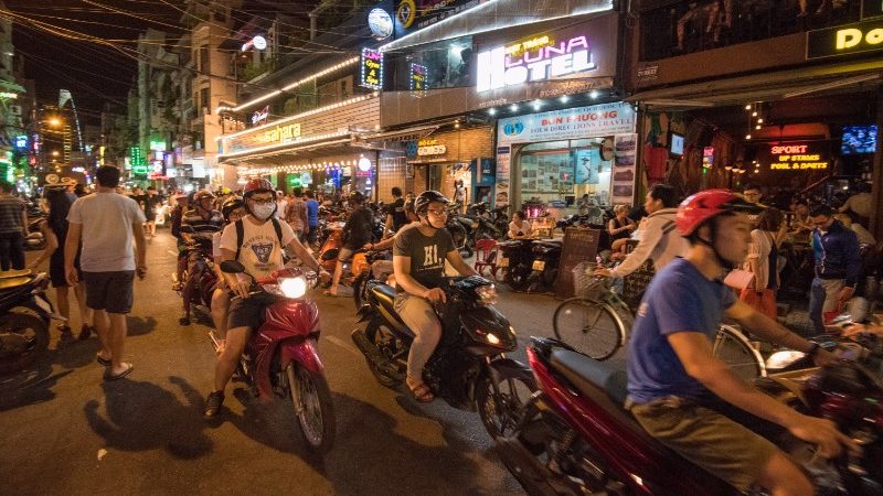 Crossing the Street in Vietnam