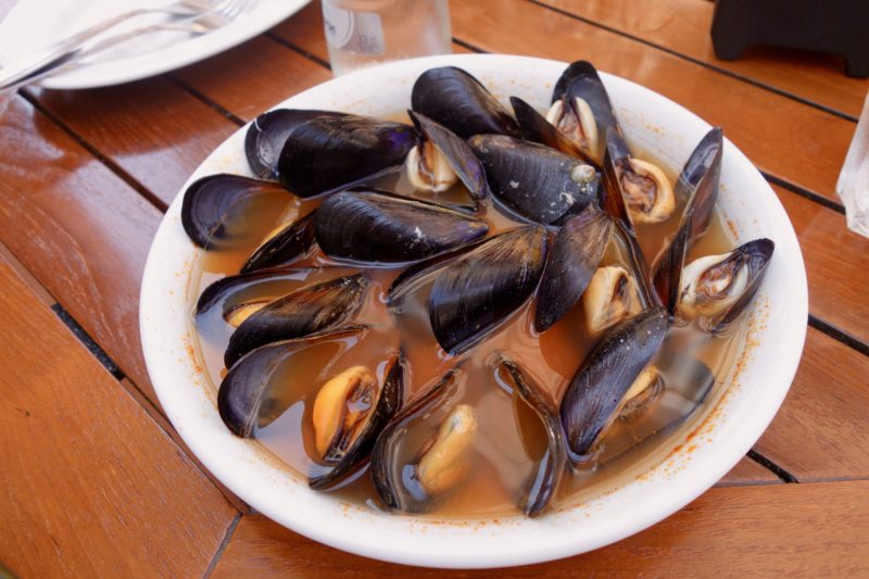 Seafood mussels Valencia Spain