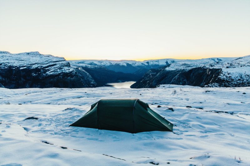 Norway nature Trolltunga camping