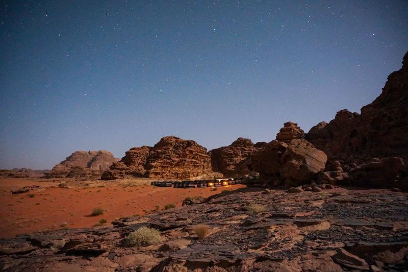 Jordan week guide Wadi Rum night