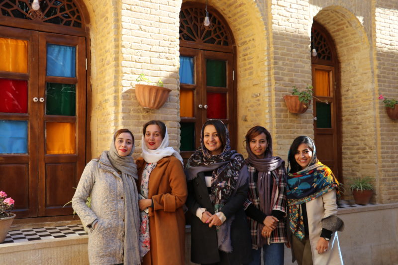 female tour guide Iran