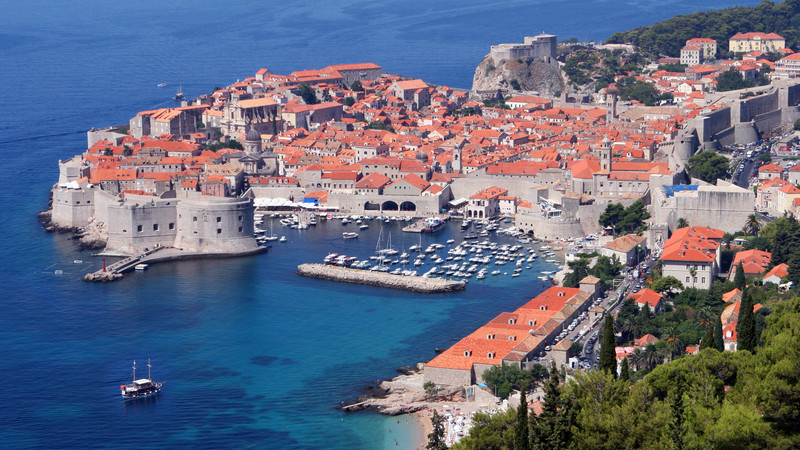 Looking over Dubrovnik, Croatia