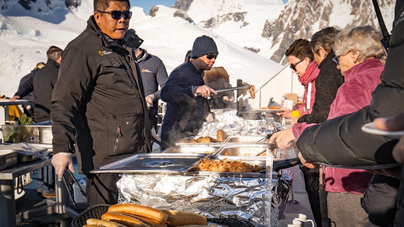 A barbecue in Antarctica