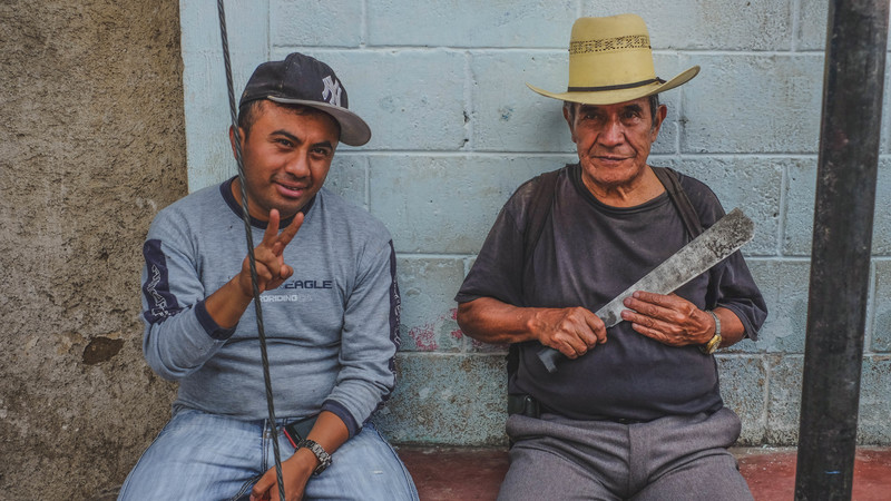 Two local men in Guatemala