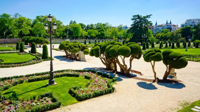 A beautiful park in Madrid