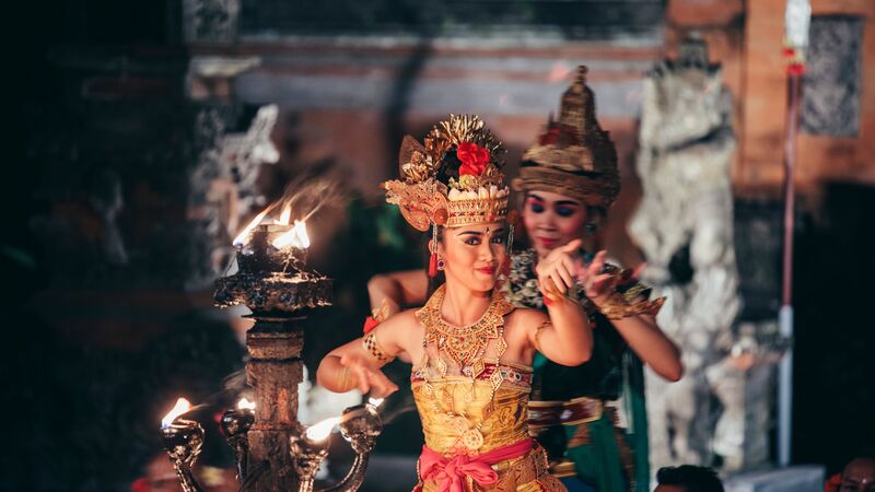 A traditional Balinese dance