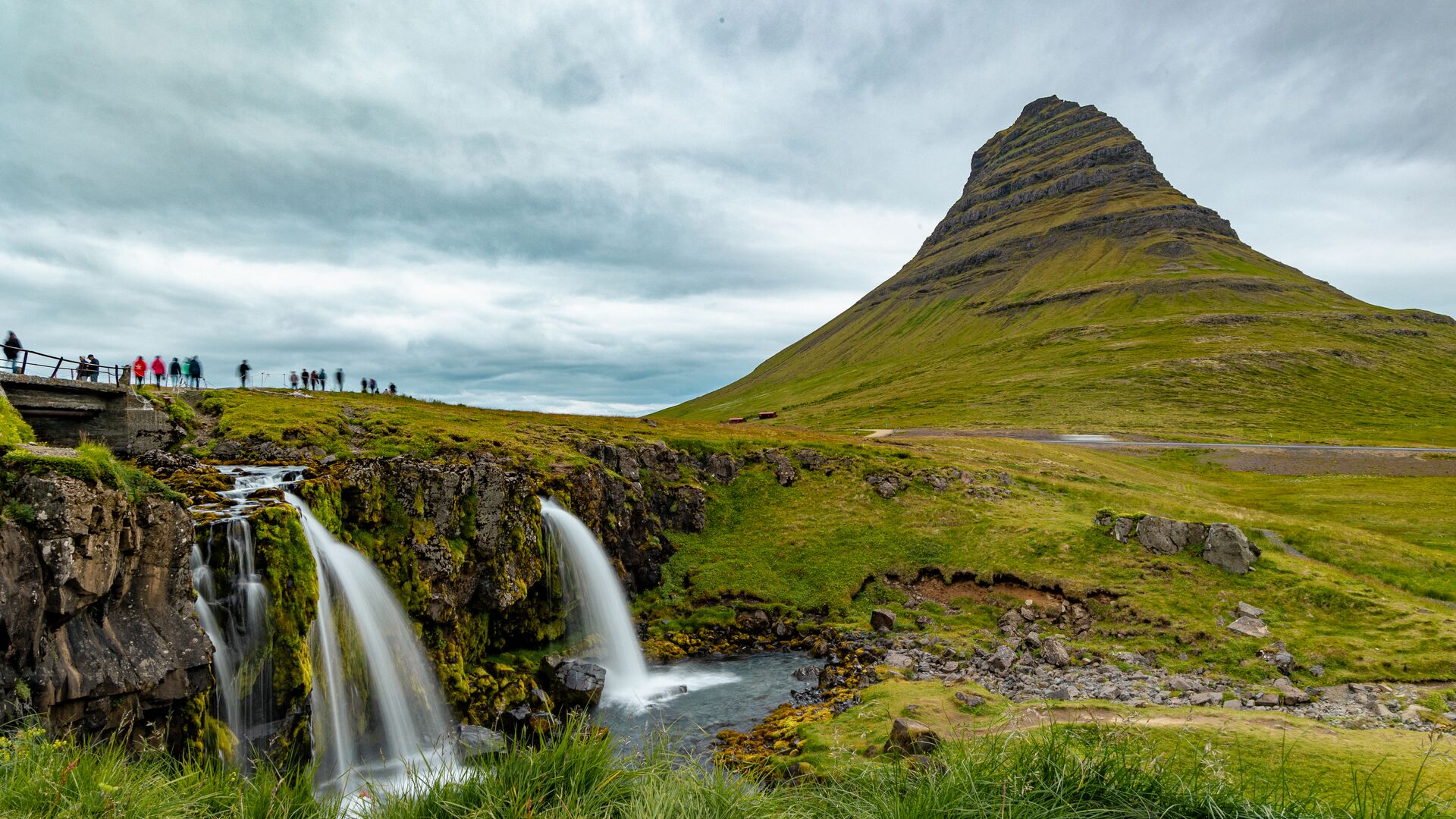 Kirkjufellsfoss waterfall in Iceland