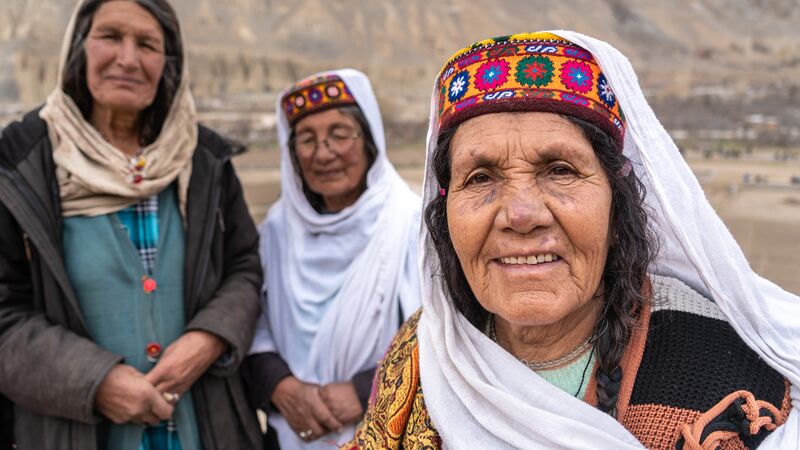 Local women from Ispanj Village in Chapursan Valley, Pakistan