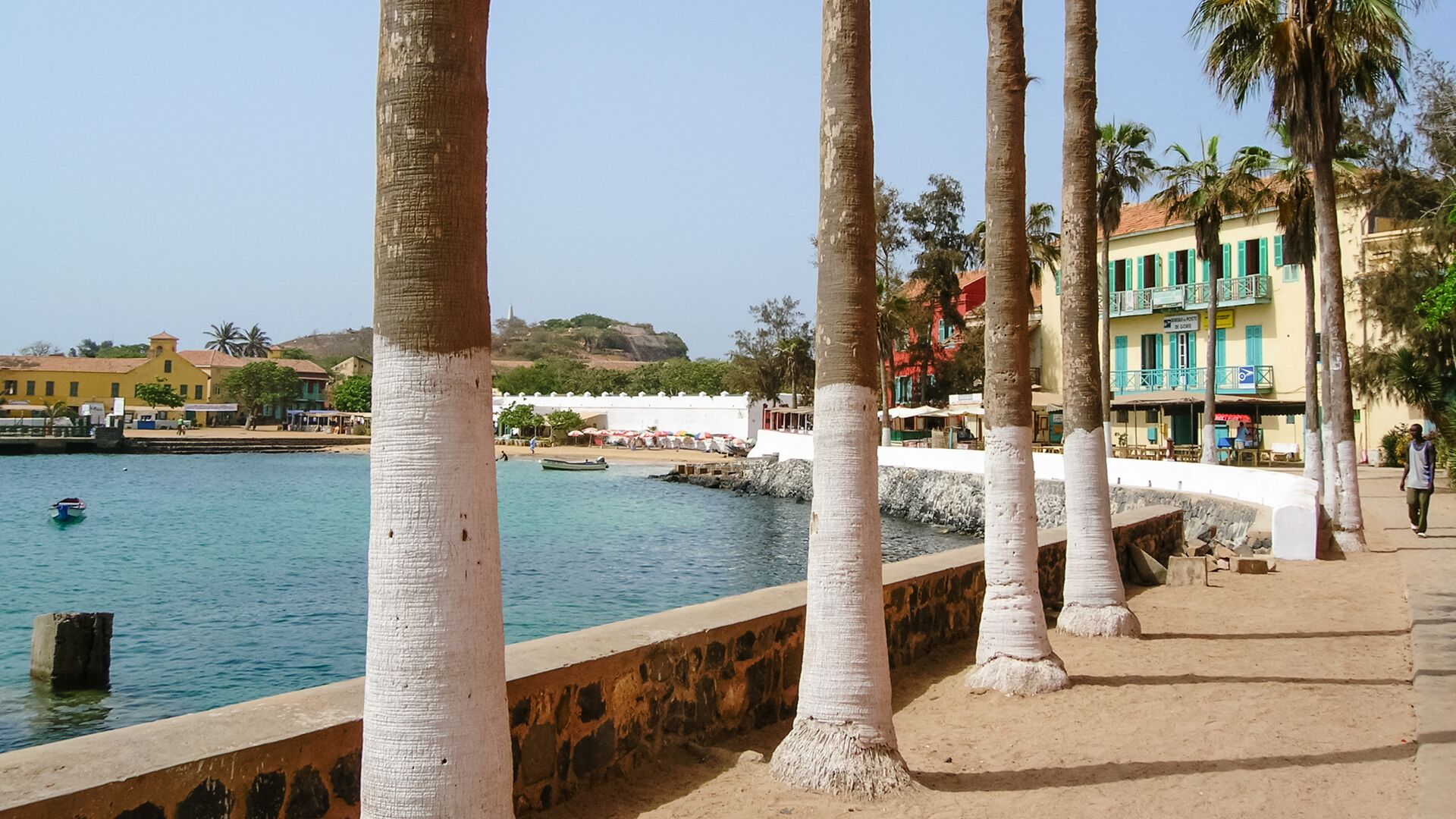 A promenade on Goree Island, Senegal