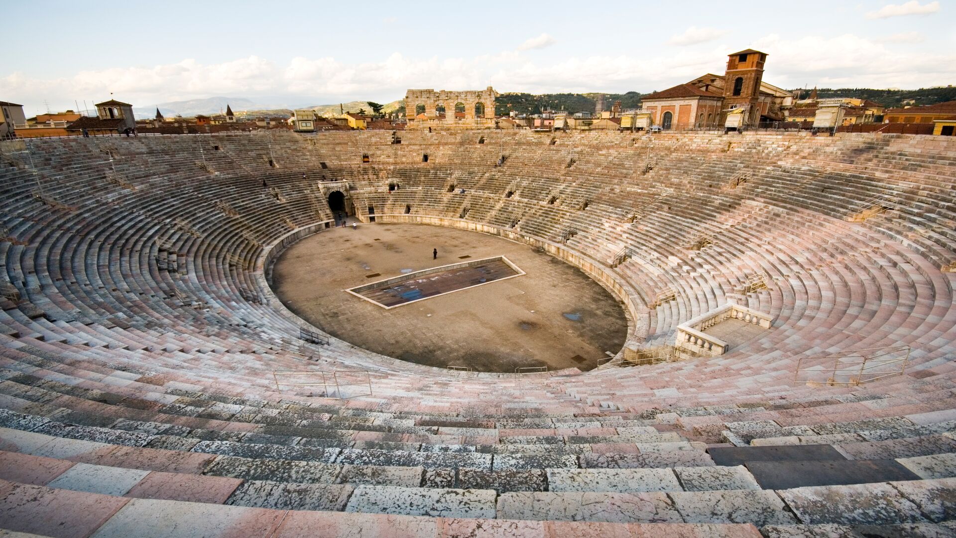 An empty Verona Arena