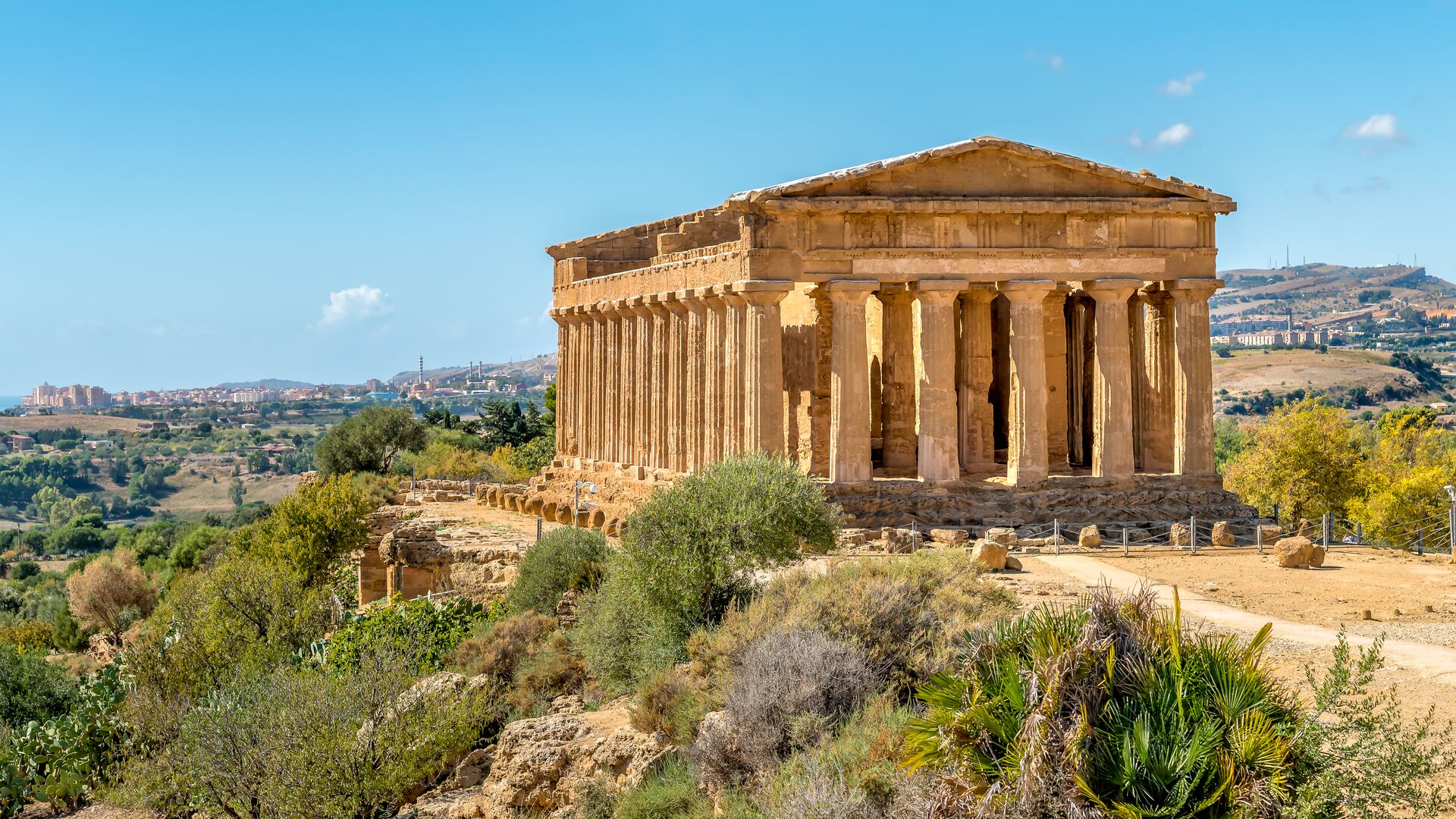 The Temple of Concordia in Agrigento, Sicily