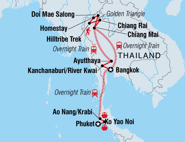 How to travel around thailand