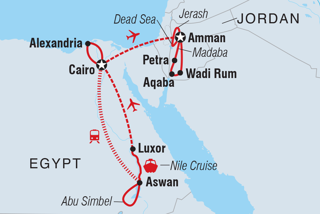 flights from jordan to cairo