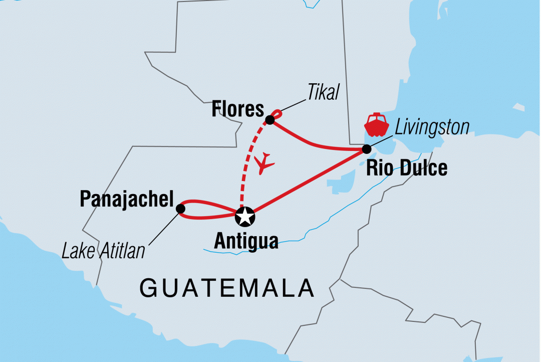 travel time from fort lauderdale to guatemala