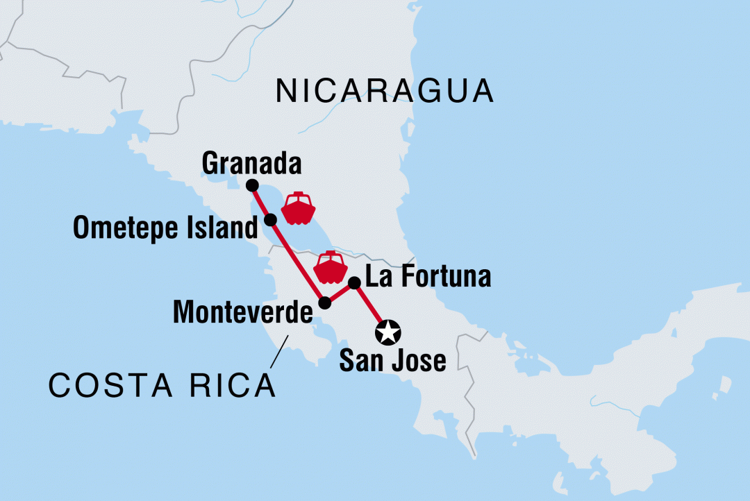 travel from nicaragua to costa rica