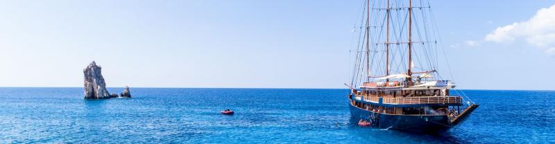 A Galileo ship cruising around Greece