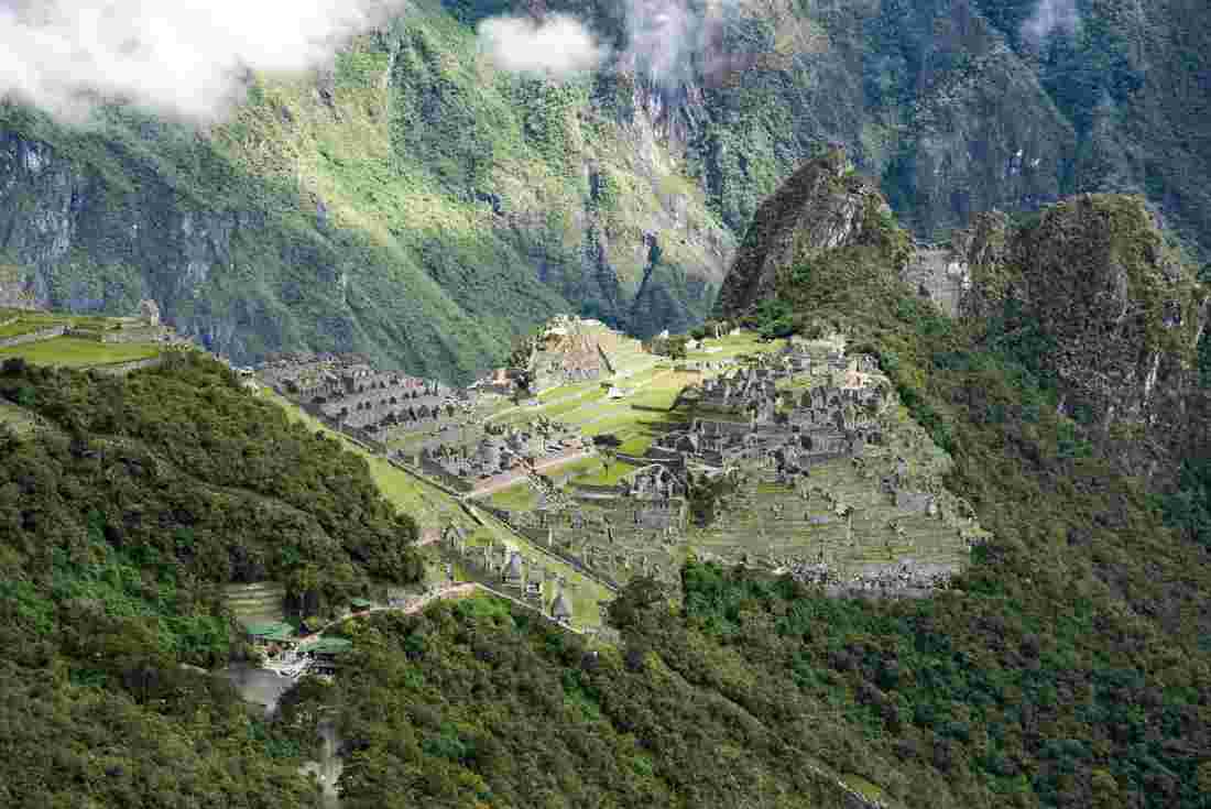 Machu Picchu view from Sun Gate