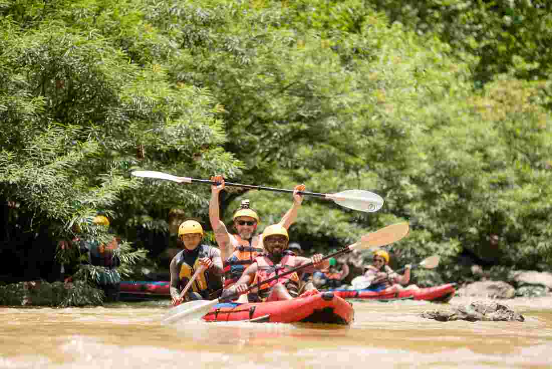 Kayaking on Mae Taeng River