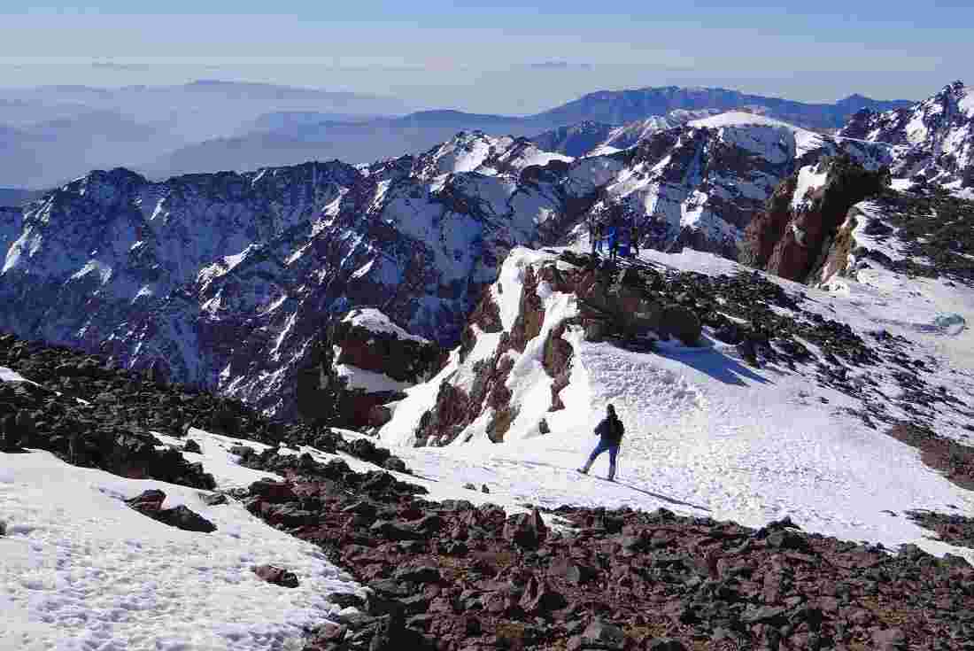 Hiker in the High Atlas Mountains, Morocco