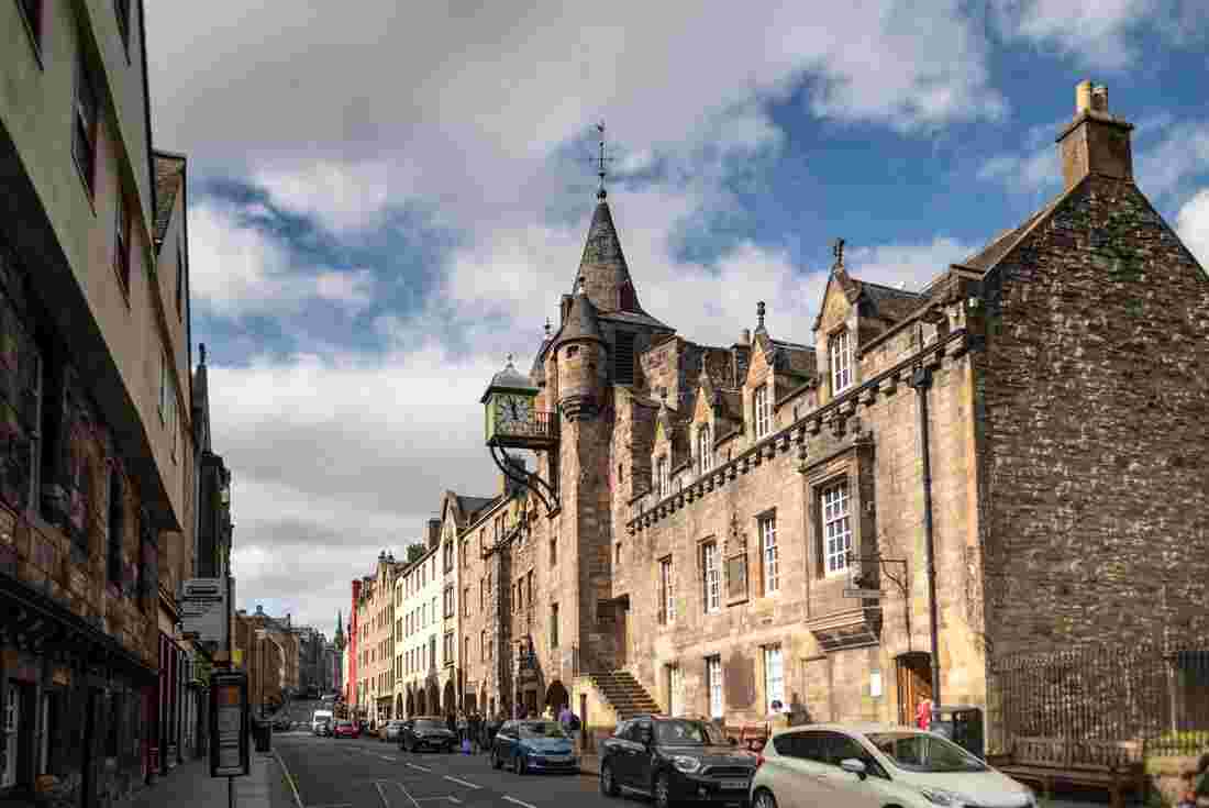 The Royal Mile in Edinburgh, Scotland