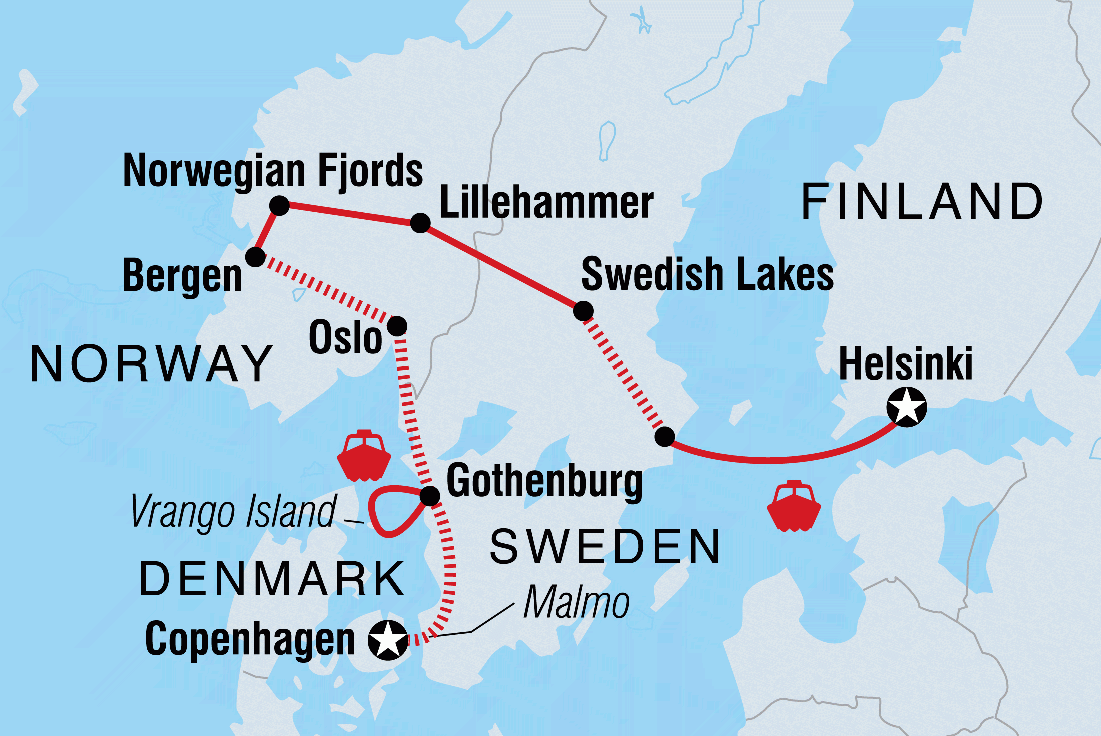 scandinavian cruise itinerary
