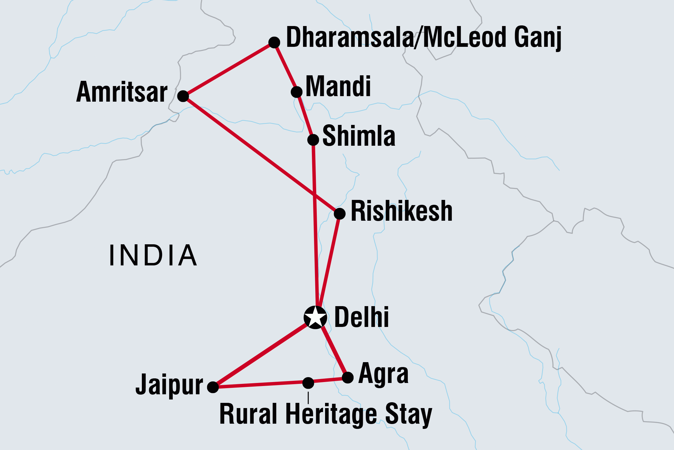 Delhi To Shimla Map Best Of India | Intrepid Travel Us