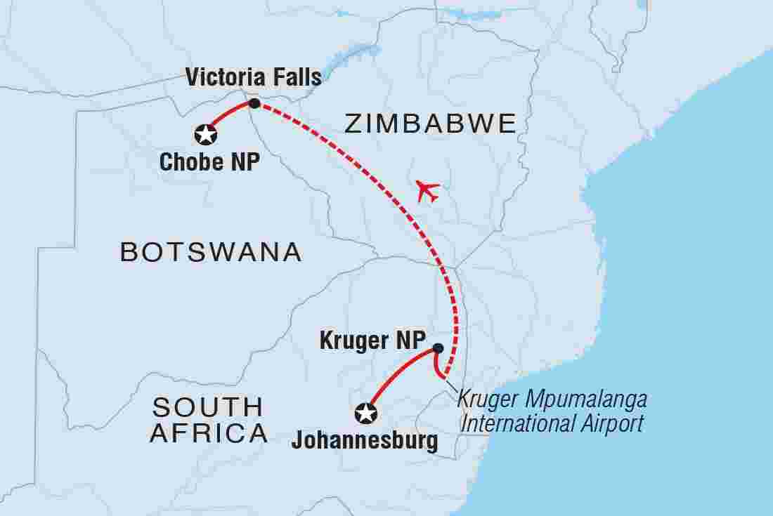 South Africa Popular Routes (Incl. Map)