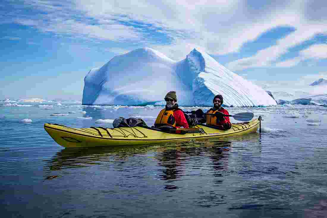 Kayak in Antarctica