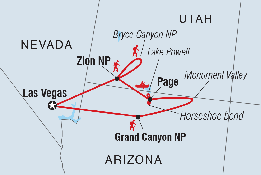 Western USA National Parks Loop