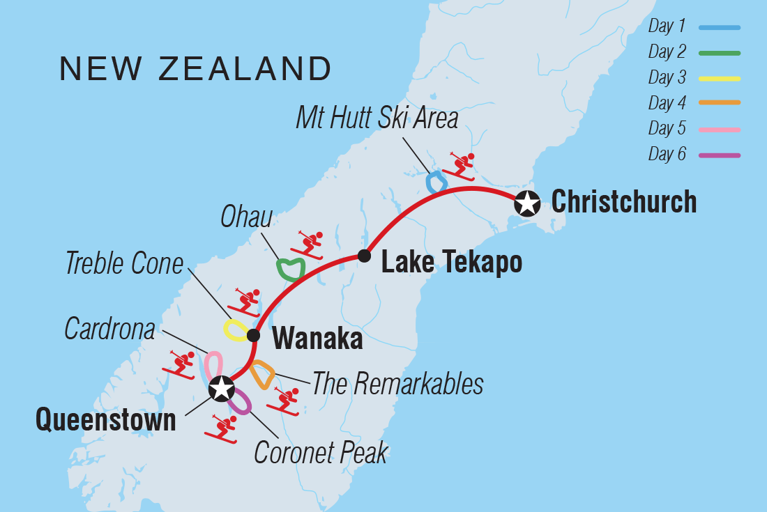 Ski New Zealand: 8 Day South Island Snow Safari (Christchurch to Queenstown)