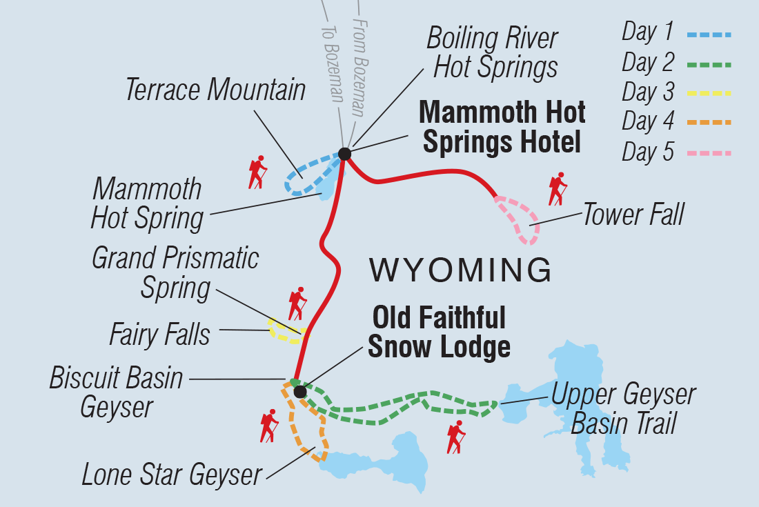 Winter Hiking and Snowshoeing in Yellowstone