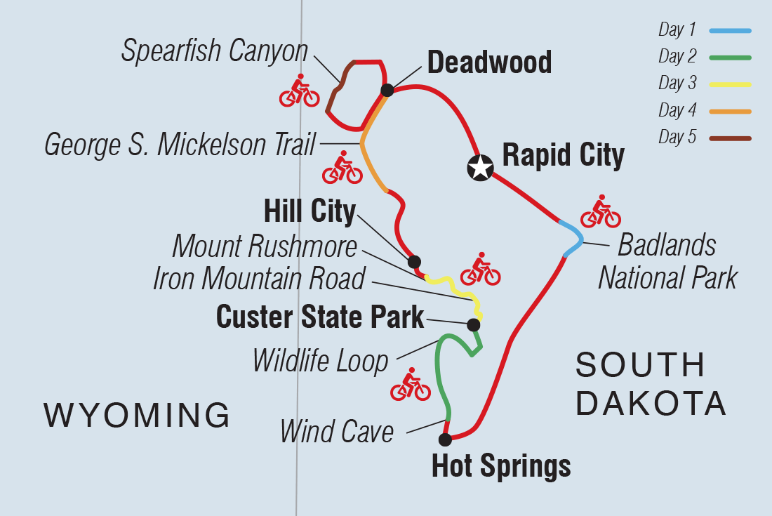 Cycle South Dakota: Mount Rushmore & Badlands