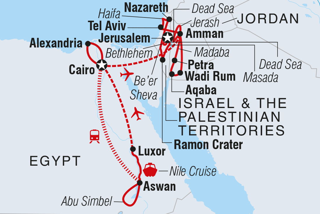 Uncover Egypt, Jordan, Israel and the Palestinian Territories