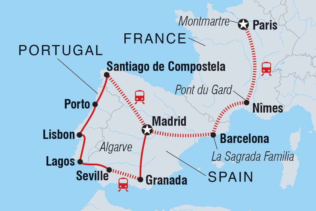 France, Spain & Portugal