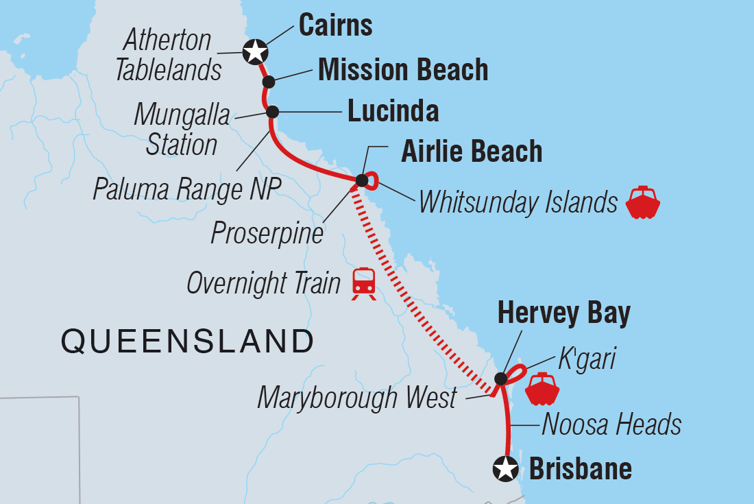 Brisbane to Cairns Adventure