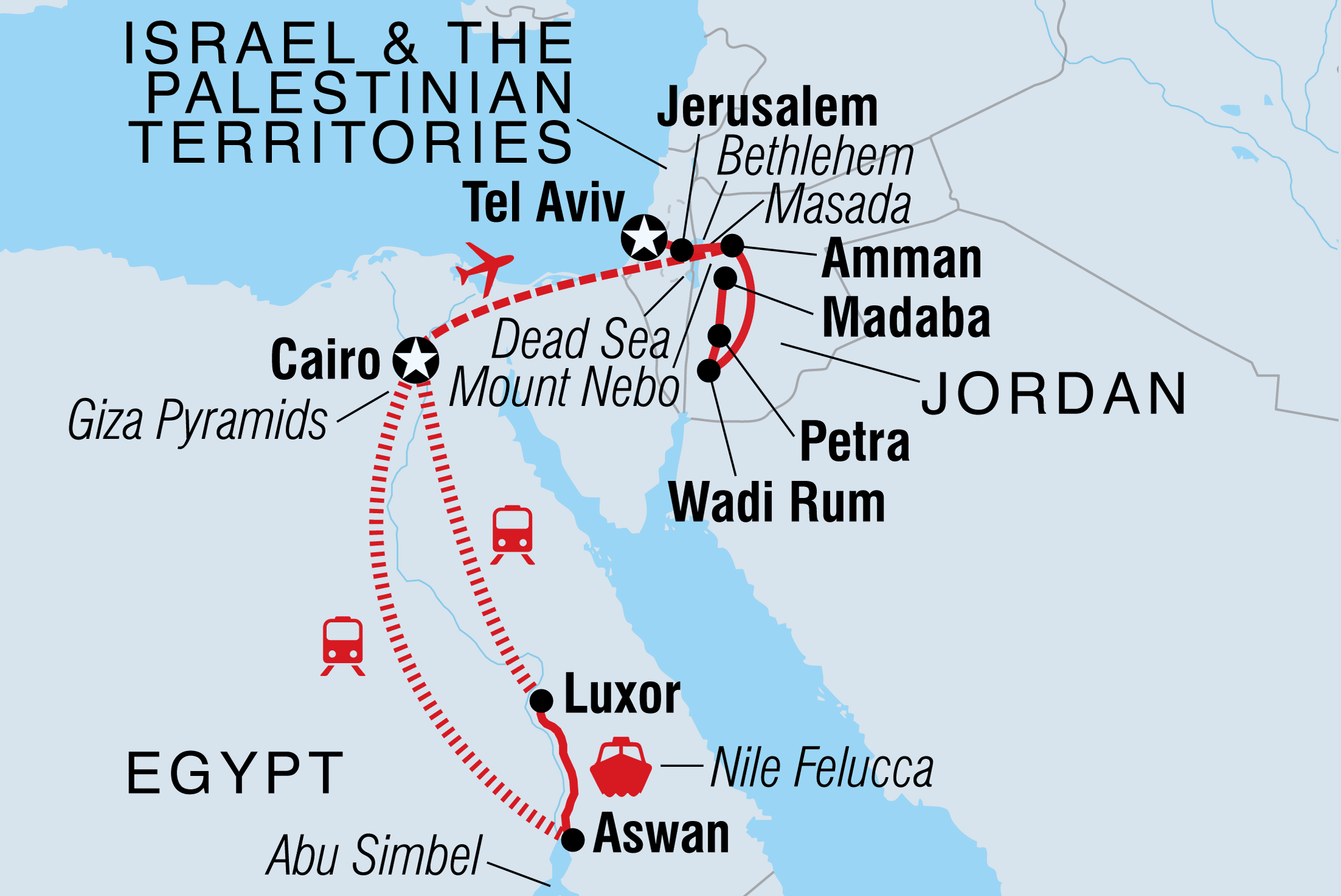 Israel, Jordan and Cairo - Middle East and Africa