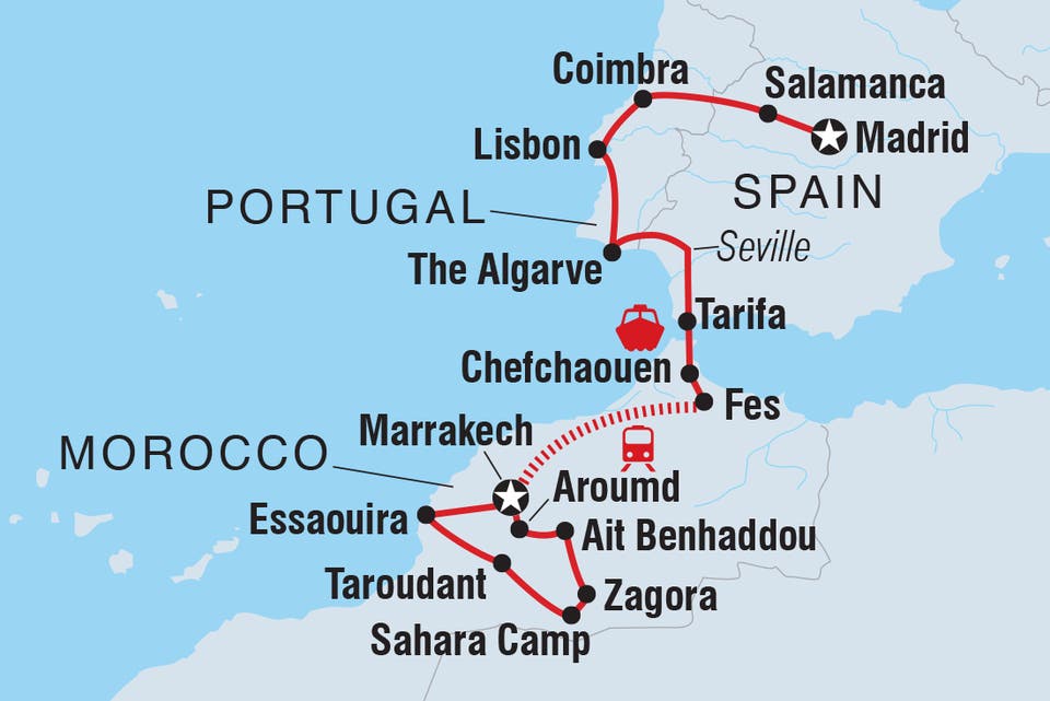 intrepid travel spain portugal morocco