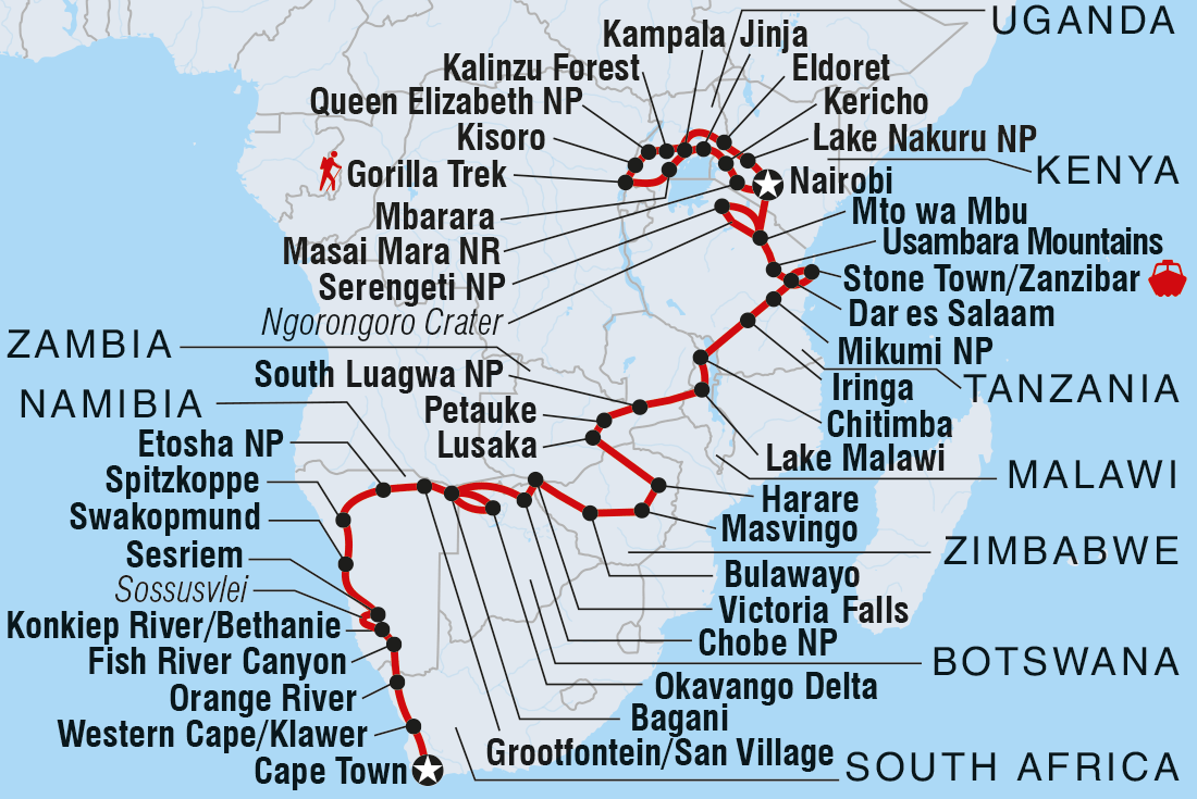 Africa Encompassed Southbound