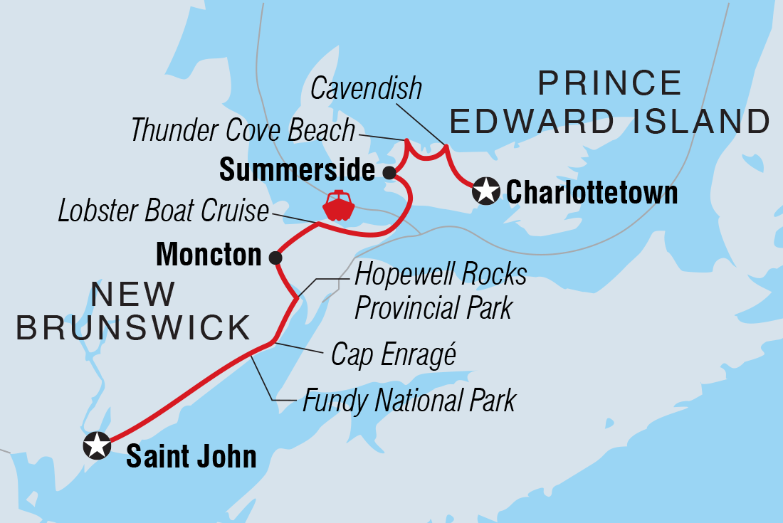 The Maritimes: Prince Edward Island to New Brunswick