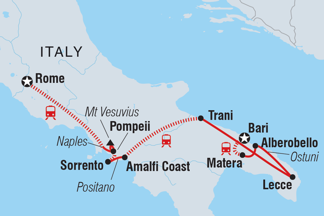 Rome to Southern Italy