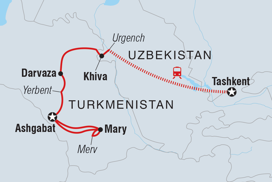 Tashkent to Ashgabat