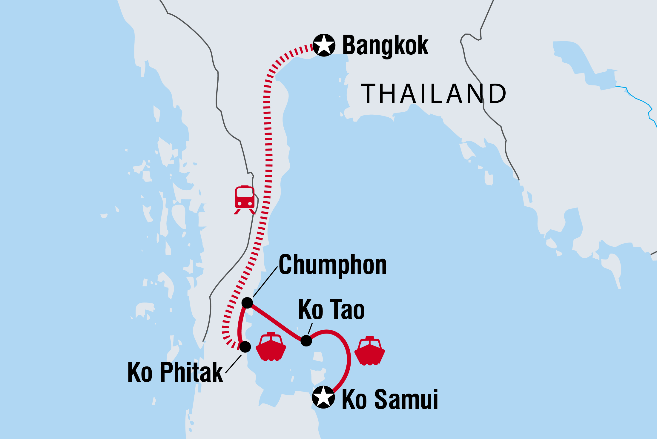 Thailand Beaches: Bangkok to Ko Samui