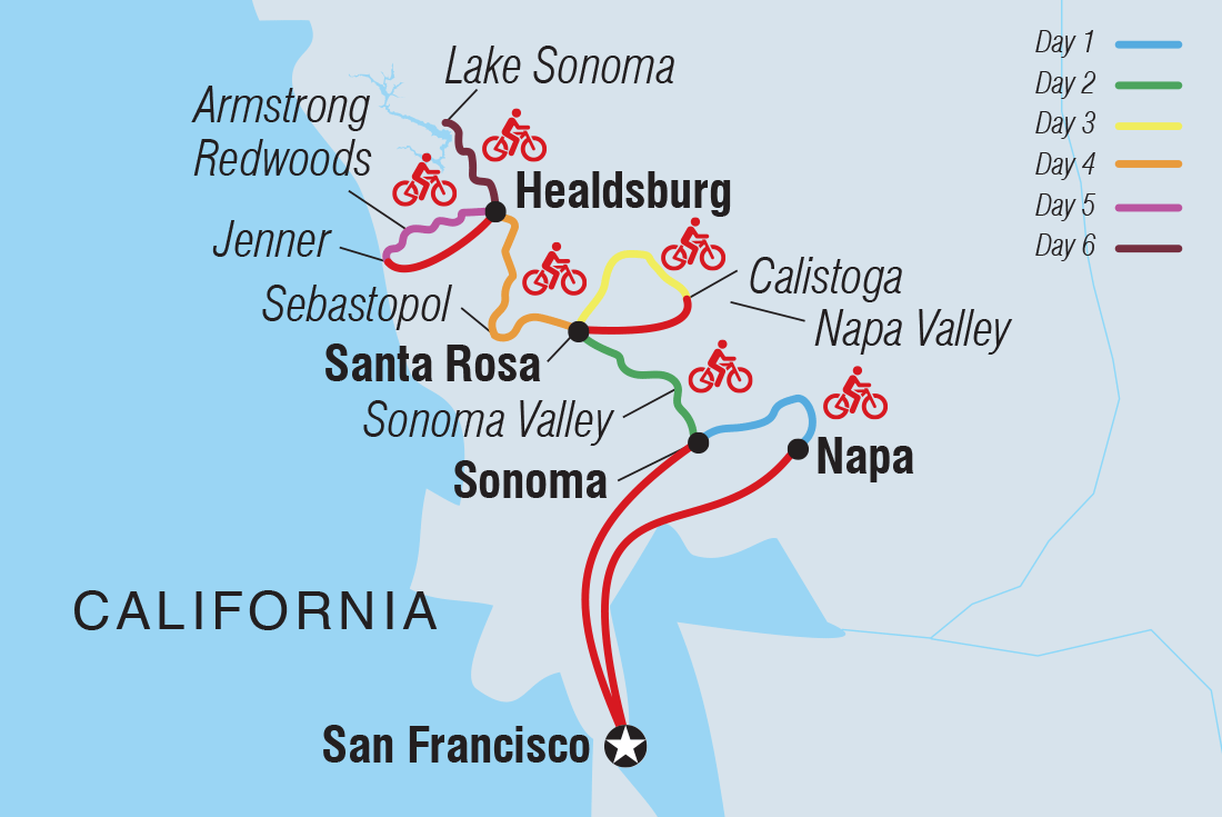 Cycle Sonoma & the Napa Valley