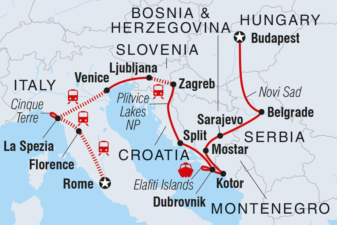 Budapest to Rome