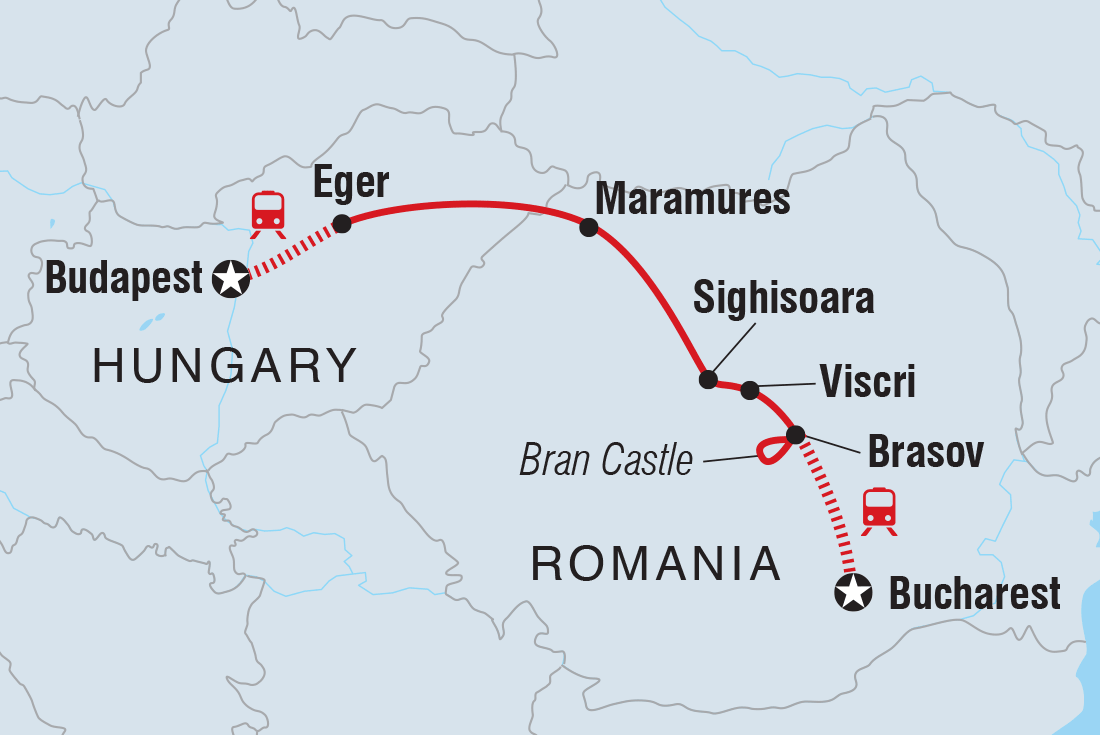 Budapest to Bucharest