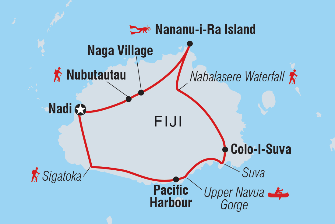 Fiji: Hike, Raft & Snorkel
