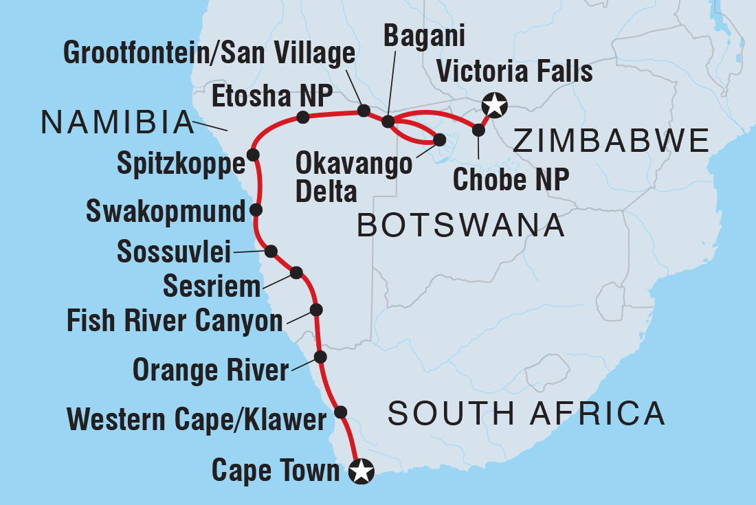 Cape Town to Vic Falls